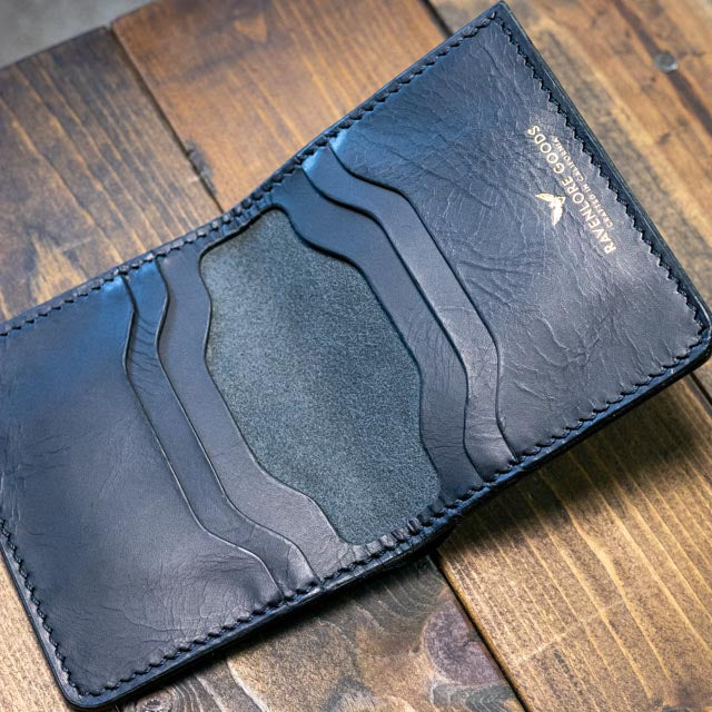 The Huginn Bifold Wallet - Black Wax Pull-Up