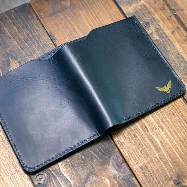 The Huginn Bifold Wallet - Black Wax Pull-Up