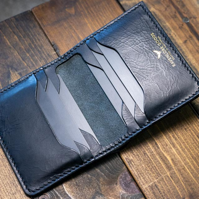 The Huginn Bifold Wallet - Black Wax Pull-Up