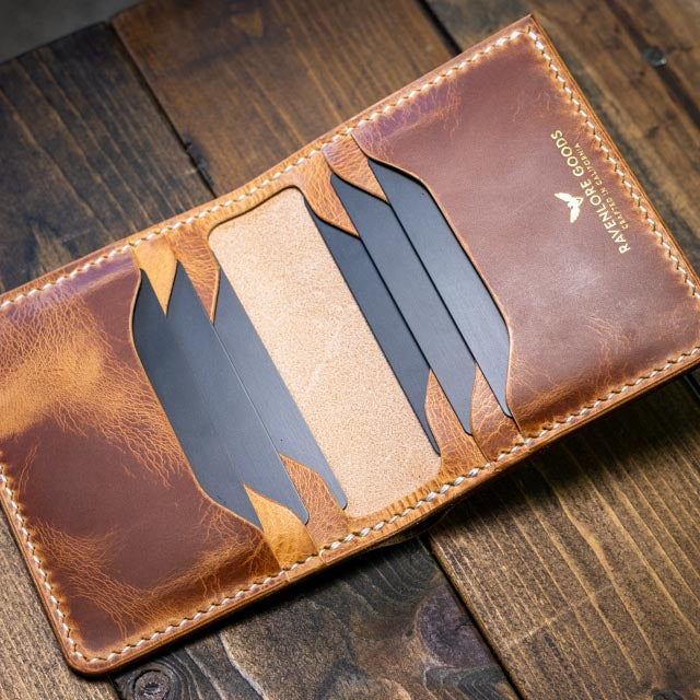 The Huginn Bifold Wallet - Natural Wax Pull-Up