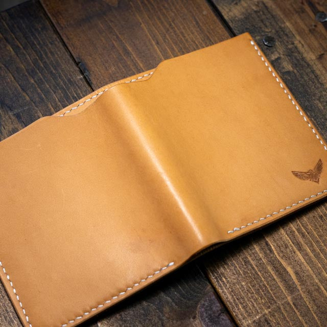 The Huginn Bifold Wallet - Natural Smooth