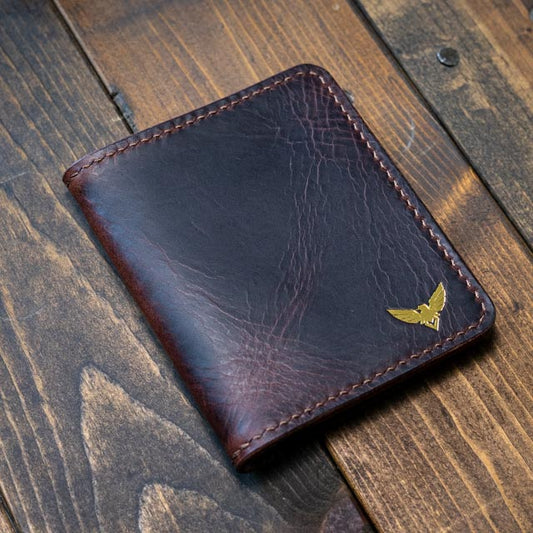 The Muninn Bifold Wallet - Tobacco Wax Pull-Up