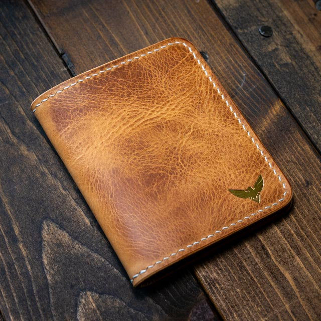 The Muninn Bifold Wallet - Natural Wax Pull-Up