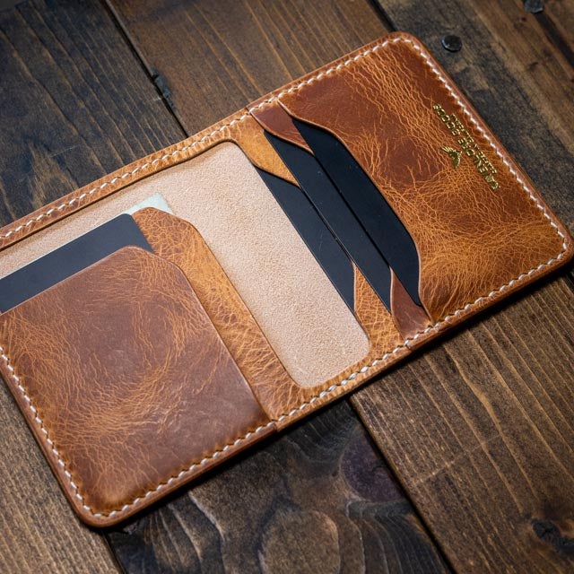 The Muninn Bifold Wallet - Natural Wax Pull-Up