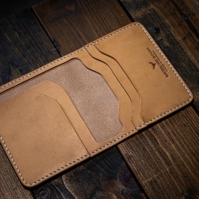 The Muninn Bifold Wallet - Natural Smooth