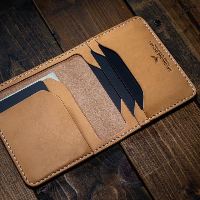 The Muninn Bifold Wallet - Natural Smooth