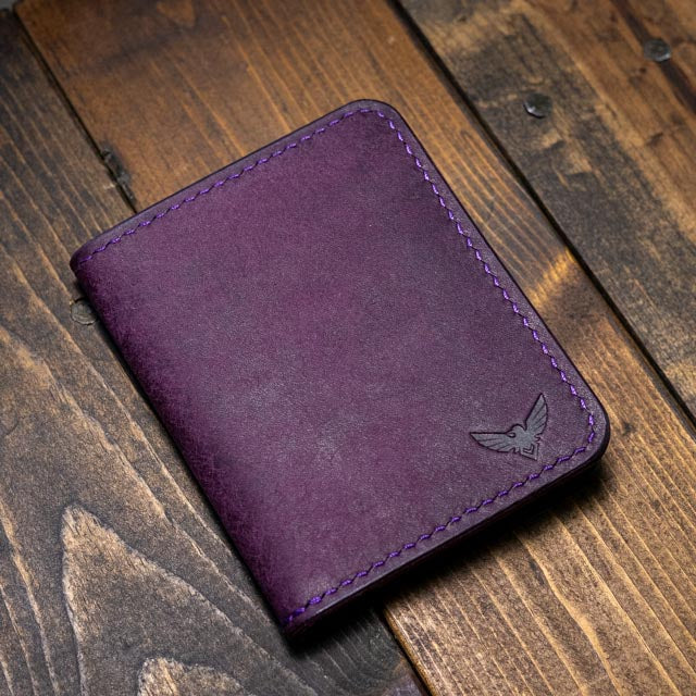 The Bran Vertical Wallet - Violet Pueblo