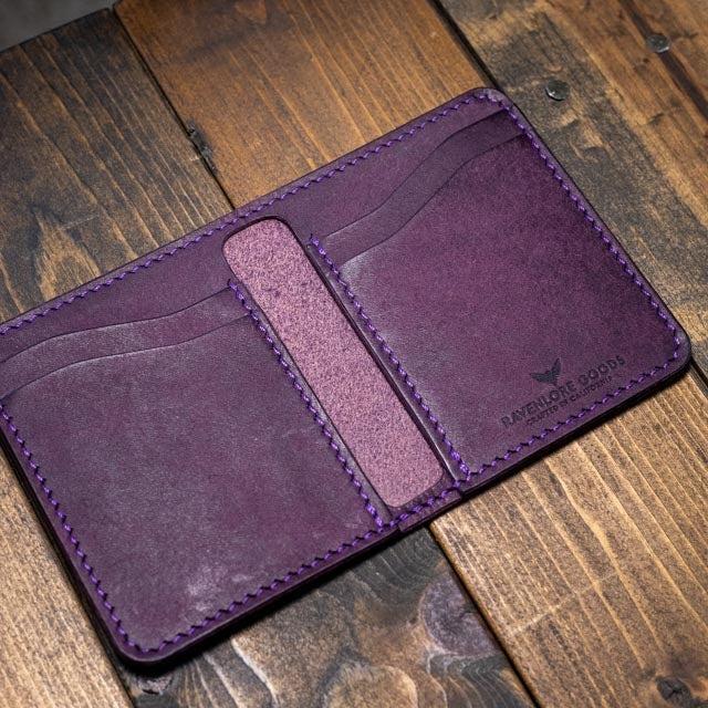 The Bran Vertical Wallet - Violet Pueblo