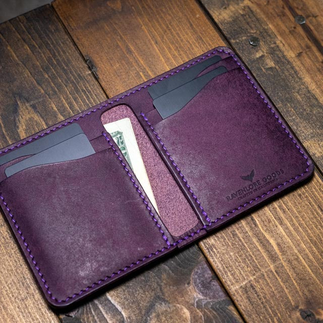 The Bran Vertical Wallet - Violet Pueblo