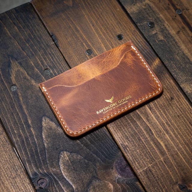 The Morrigan Card Holder - Natural Wax Pull-Up