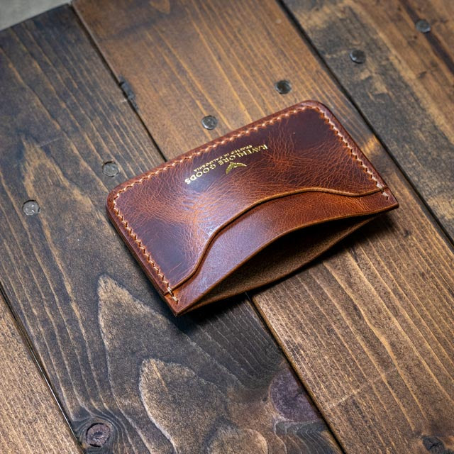 The Morrigan Card Holder - Cognac Wax Pull-Up