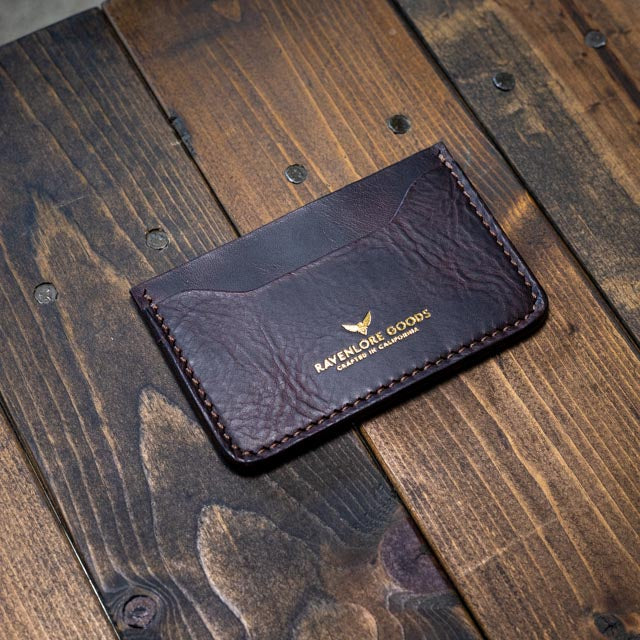 The Morrigan Card Holder - Tobacco Wax Pull-Up