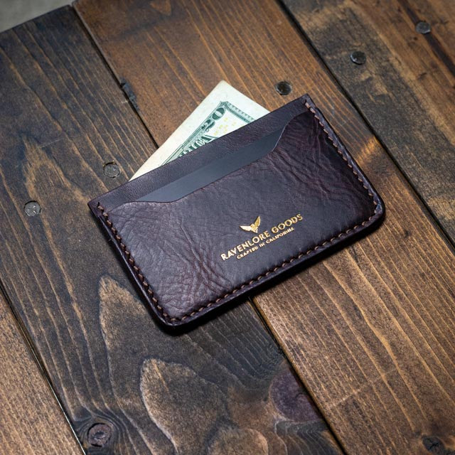 The Morrigan Card Holder - Tobacco Wax Pull-Up