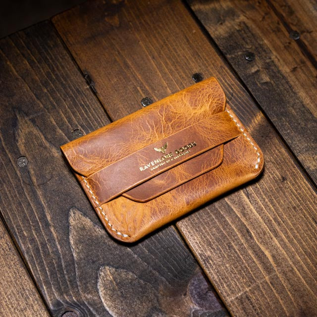 The Maeve Card Holder - Natural Wax Pull-Up