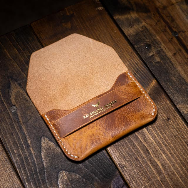 The Maeve Card Holder - Natural Wax Pull-Up