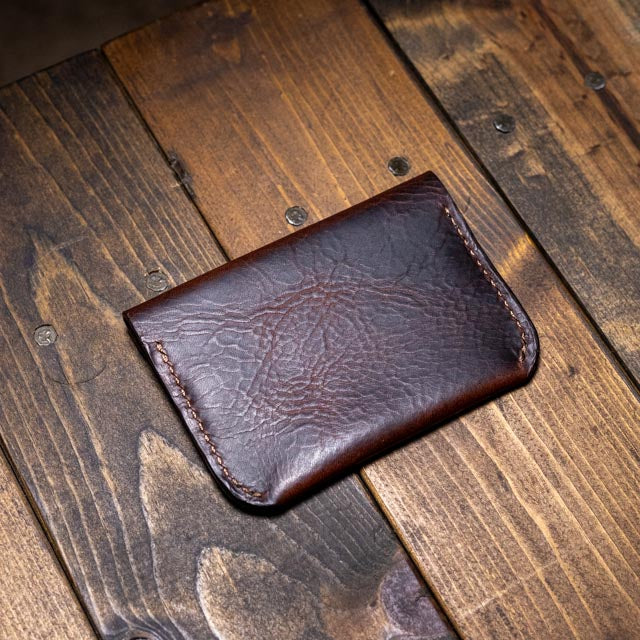 The Maeve Card Holder - Tobacco Wax Pull-Up