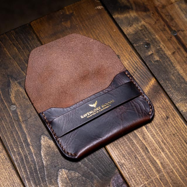 The Maeve Card Holder - Tobacco Wax Pull-Up