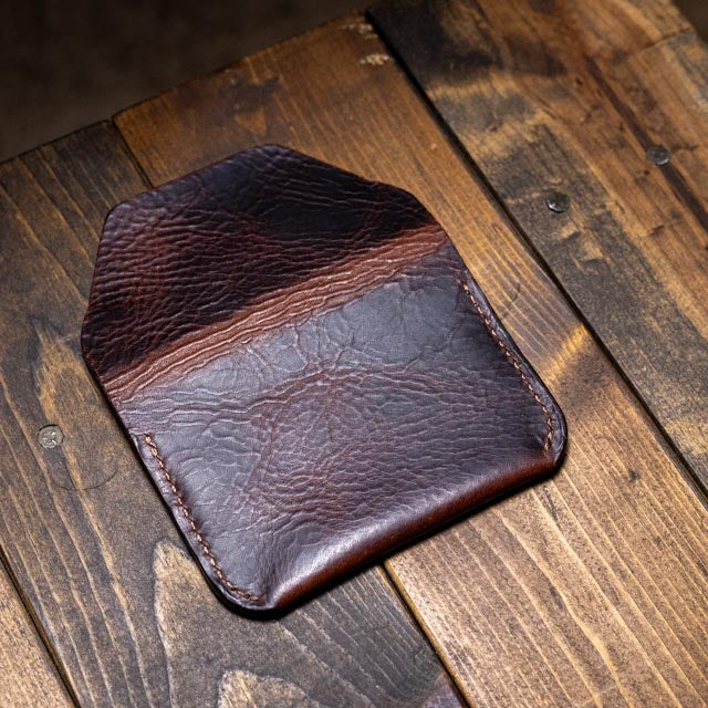 The Maeve Card Holder - Tobacco Wax Pull-Up