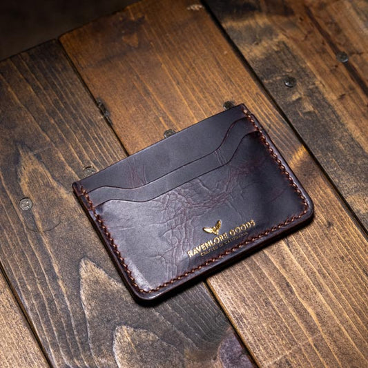 The Morrigan XL Card Holder - Tobacco Wax Pull-Up