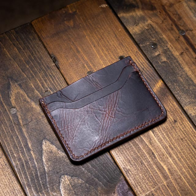 The Morrigan XL Card Holder - Tobacco Wax Pull-Up