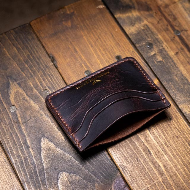 The Morrigan XL Card Holder - Tobacco Wax Pull-Up