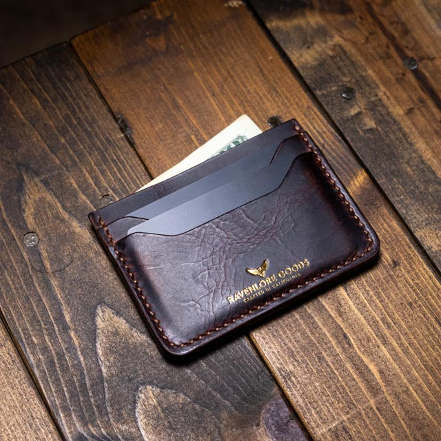 The Morrigan XL Card Holder - Tobacco Wax Pull-Up