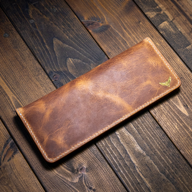 The Koronis Long Wallet - Natural Wax