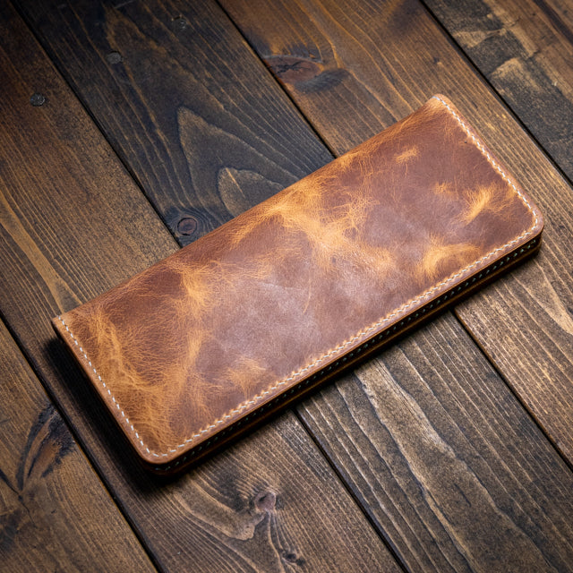 The Koronis Long Wallet - Natural Wax